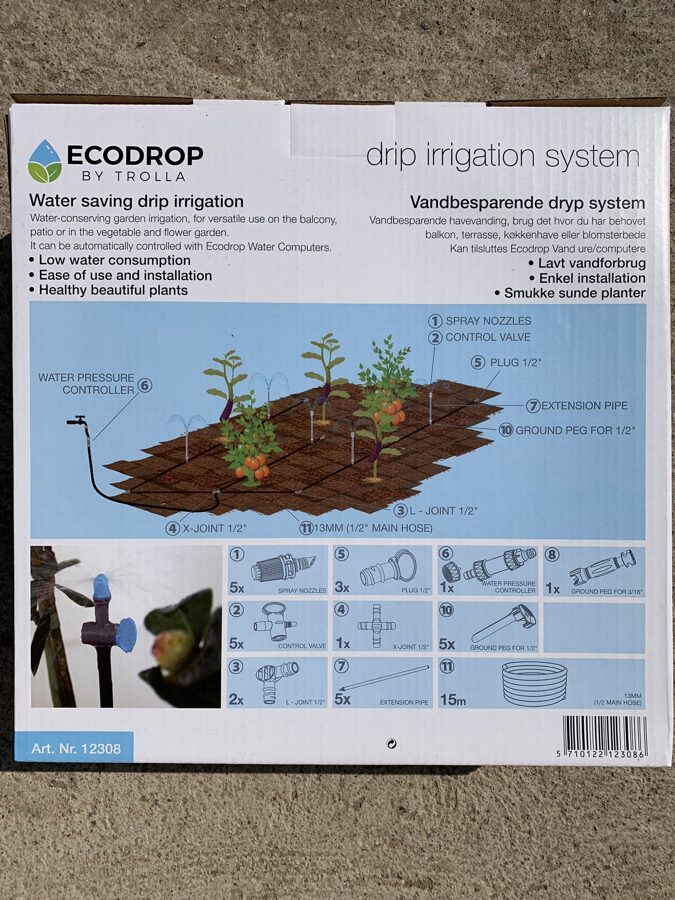 Pilienu laistīšanas komplekts - Dropsystem 4 - 5 "Ecodrop", 12308