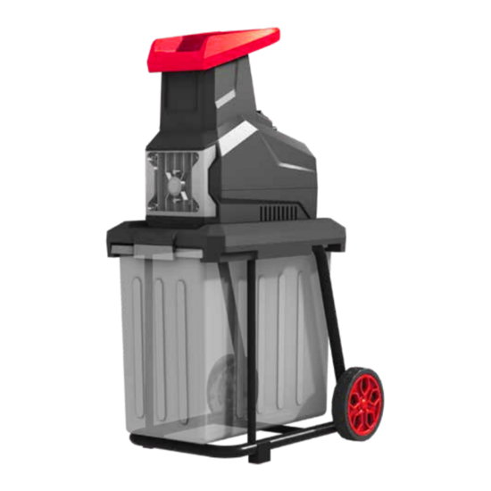 Komposta smalcinātājs, mulčētājs, kluss, 2800W