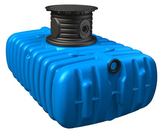 Sadevesisäiliö, sininen, 1500 litraa