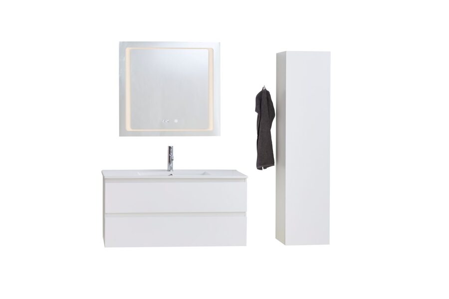 Side cabinet, 1400x330x330 mm, matt white