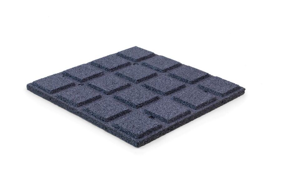 Rubber tiles 500x500x30 mm gray UNIVERSAL