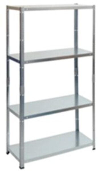 Metal shelves